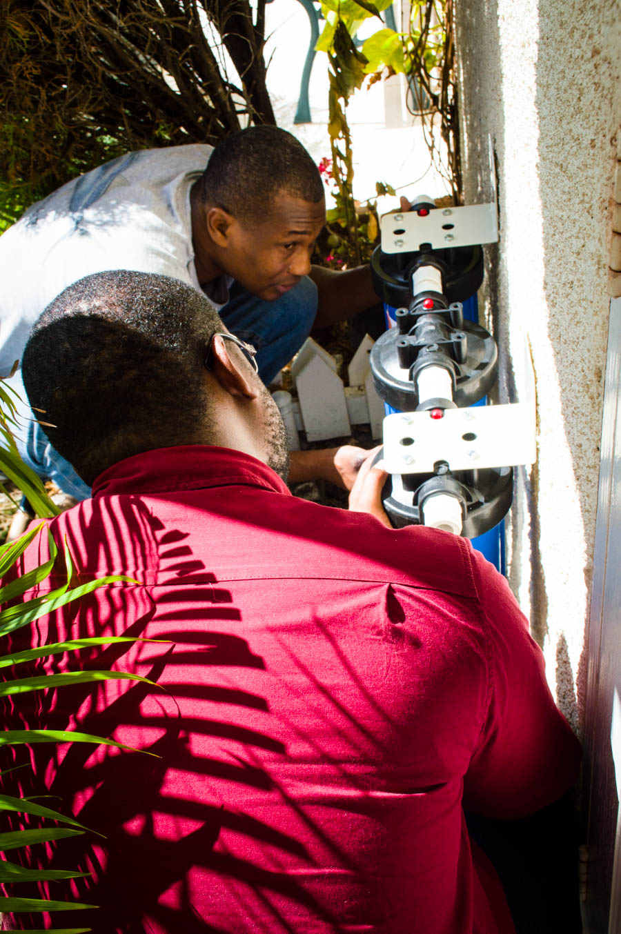 System technicians at work